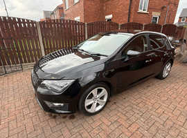 Seat Leon, 2013 (63) Black Hatchback, Manual Diesel, 131,494 miles