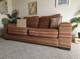 Laura Ashley Striped 3 Seater Sofa  Delivery Available