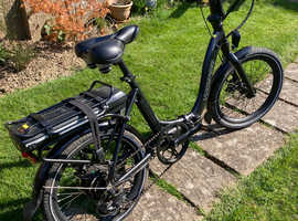 Wisper 806SE folding electric bike, black, 575Wh battery