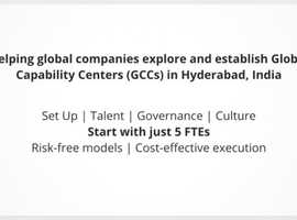 Set up your India-based Global Capability Center starting with just 1 to 5 Employees