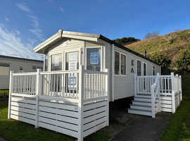 Atlas Amethyst 2019 Static Caravan package with free brand new decking, wifi and 2024 pitch fees