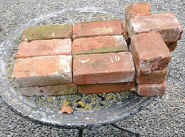 Reclaimed antique small red bricks