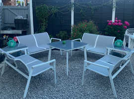 Garden corner sofas & table