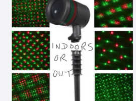 NEW. Fantastic DANCING STARS LASER. Red/green laser light moving colours