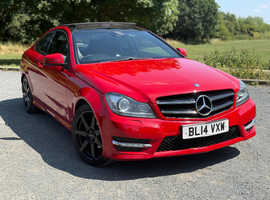 Mercedes C CLASS, 2014 (14) Red Coupe, Automatic Petrol, 71,000 miles