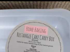 Rectangle traybake/cake/muffin carry box