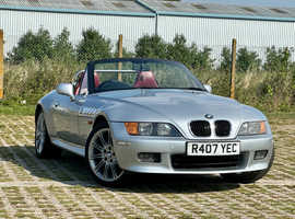 BMW Z3, 1997 (R) Silver Convertible, Manual Petrol, 162,434 miles, NEW MOT, NEW HOOD.