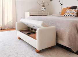 Bed bench with storage in perfect condition. Used for 1 year only. Selling because of relocation.