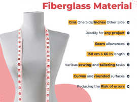 2X Cloth Measuring Tape Sewing (150cm / 60 Inch) Red Dual-Sided Tailors Measure Tape Ruler for Body Measurements & Waist