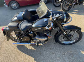 Bsa a10 golden plunder & watsonian sidecar 1951