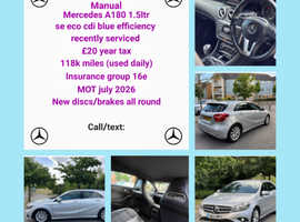 Mercedes A-CLASS, 2014 (14) Silver Hatchback, Manual Diesel, 118,168 miles