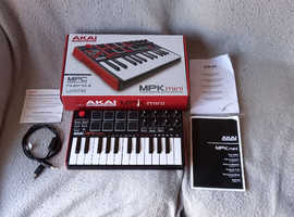 AKAI MPK Mini midi keyboard / controller.