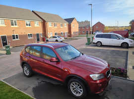 BMW X3, 2012 (12) Red Estate, Manual Diesel, 140,000 miles