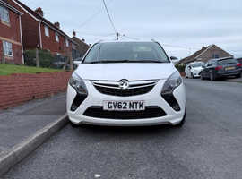 Vauxhall ZAFIRA TOURER, 2013 (62) White MPV, Manual Diesel, 94,000 miles