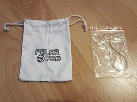 Camera Filter Soft Cleaning Cloth Carry Bag & Leash / Tether - Brand New!
