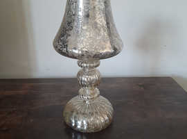 Silver  Home Reflections Pre-Lit LED Mercury Glass Lamp