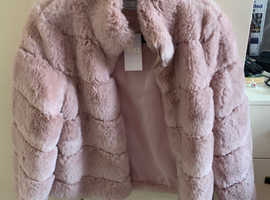 Pink Fake fur coat
