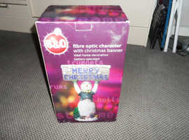 Christmas character with multi-coloured Fibre Optics lights NEW