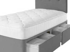 Divin single bed and foam mattress