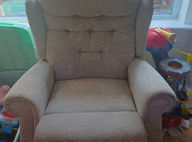 3 seater fabric with same reclining chair