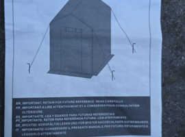 Brand new greenhouse never been open