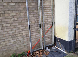 2 x Van roof racks for ladders with fasteners
