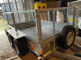 Bateson General Purpose Twin Axle Trailer with Mesh Sides and Ramp 8' x 5' 0854