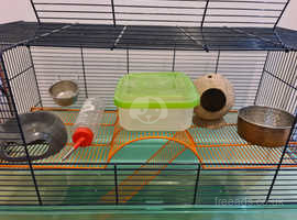 Gerbil cage/Topper with accessories