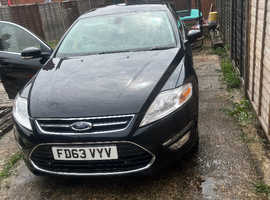 Ford Mondeo, 2014 (63) Black Hatchback, Automatic Diesel, 53,299 miles