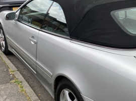 Mercedes Clk, 1999 (V) Silver Convertible, Automatic Petrol, 87,586 miles