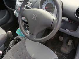 Peugeot 107, 2008 (08) Black Hatchback, Manual Petrol, 27,581 miles