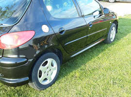 Peugeot 206, 2006 (06) Black Hatchback, Manual Petrol, 90,469 miles