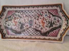 Portuguese ceramic serving tray