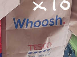 Large Tesco paper Whoosh bags over 10 , free to collect Location Ipswich  Chantry