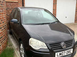 Volkswagen Polo, 2007 (07) Black Hatchback, Manual Petrol, 91,332 miles