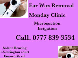 Ear Wax Removal Monday Clinic