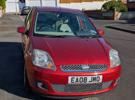 Ford Fiesta, 2008 (08) Red Hatchback, Manual Diesel, 95,247 miles