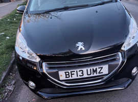 Peugeot 208, 2013 (13) Black Hatchback, Manual Petrol, 105,500 miles