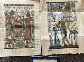 Egyptian woven paper art
