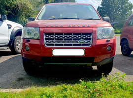 Land Rover Freelander, 2007 (07) Red Estate, New MOT Manual Diesel, only 71,786 miles