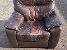 Leather seat, free to collect (Malton)