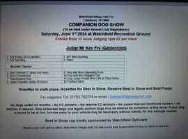 Watchfield Companion Dog Show