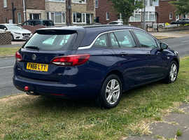 Vauxhall Astra, 2016 (66) Blue Estate, Manual Diesel, 80,250 miles