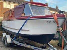 Boat   20ft with trailer and Honda 15hp engine