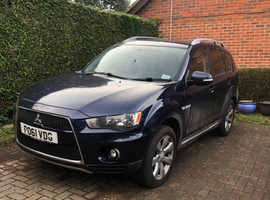 Mitsubishi Outlander, 2011 (61) Blue MPV, Manual Diesel, 60,000 miles