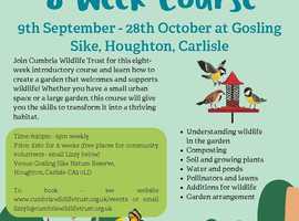 New Wildlife Gardening Course with Cumbria Wildlife Trust