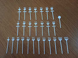 OO / HO Gauge Trackside speed limit sign 1:76 Scale for Model Railway pack of 25