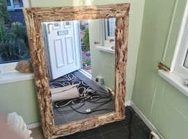 Large  driftwood  mirror