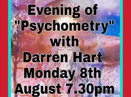 Evening of Psychometry Monday 8th August 7.30pm