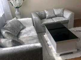 **Brand New Grand Corner Seating - 2 & 3 Seater Sofa with Footstool